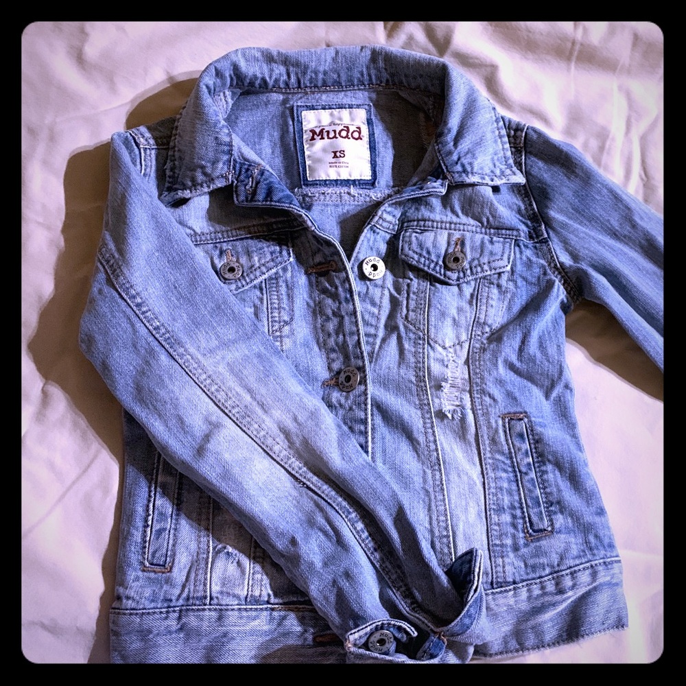 MUDD distressed denim jacket